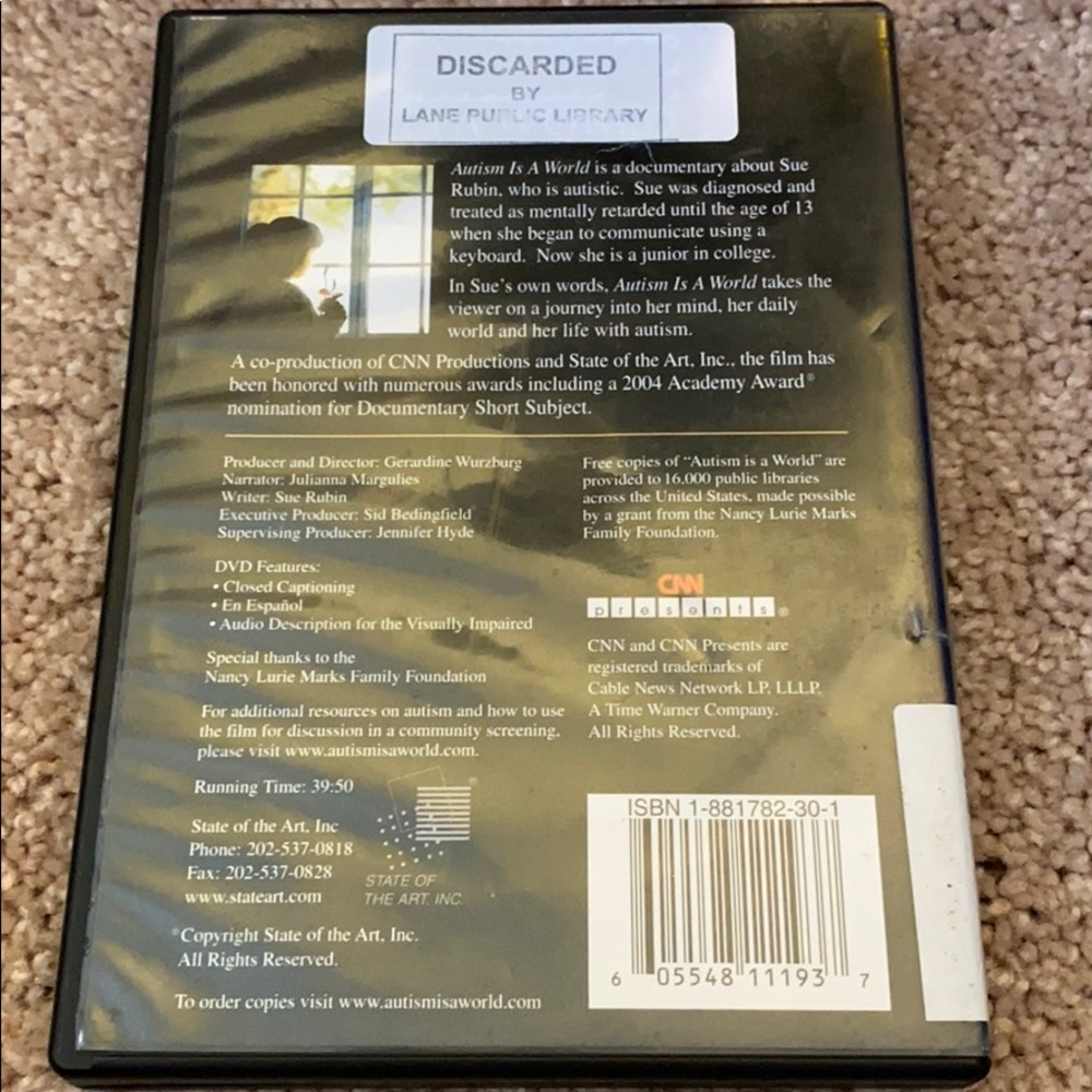 Autism is a world CNN documentary DVD - Picture 2 of 3
